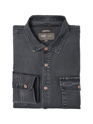 Camisa M/L Denim Fibras Naturales para Hombre