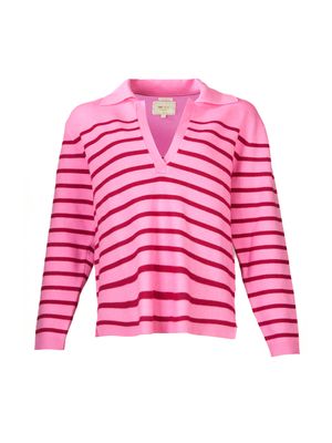 Sweater Rosa Fibras Recicladas Mujer