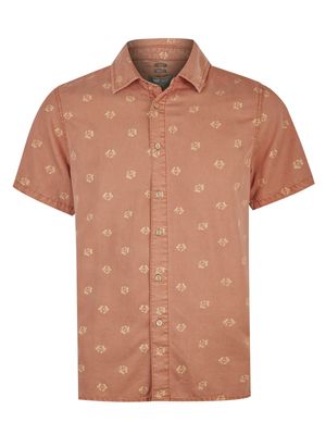 Camisa Tencel Hombre Tencelprin Naranjo