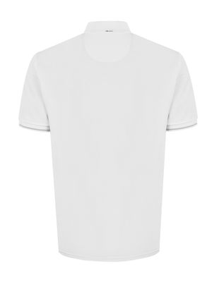 Polo Algodón pima Hombre Mitchell Blanco