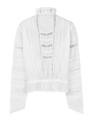 Blusa Algodón organico Mujer Creta Blanco