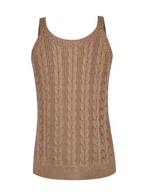Camiseta Algodón organico Mujer Samar Taupe
